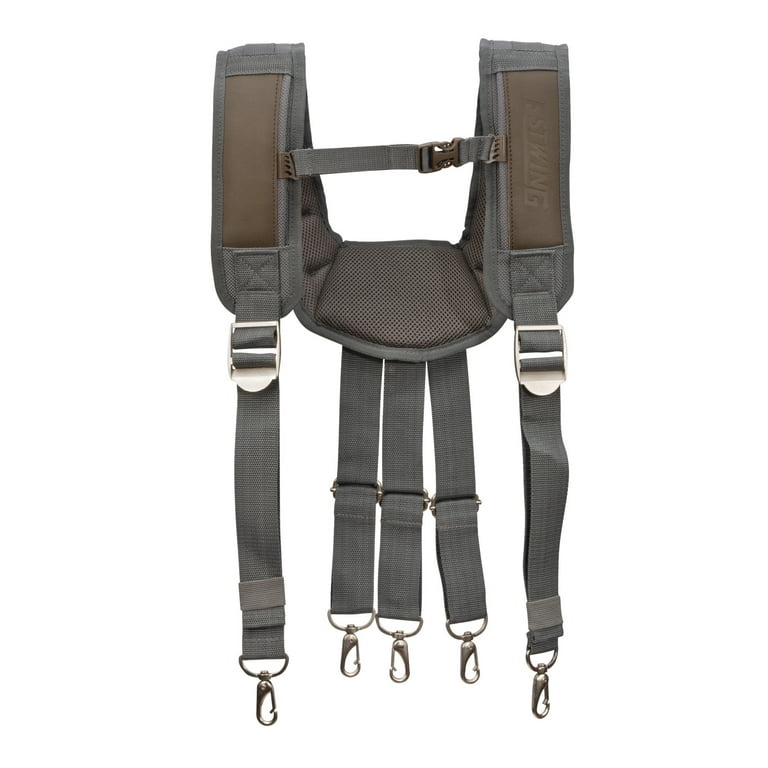 2 Inch Wide Padded Work Suspenders with Metal Clips, Style n Craft