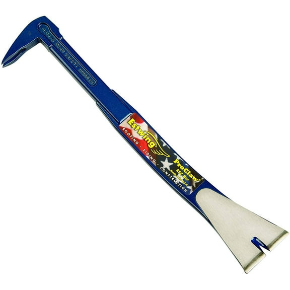 Estwing Pro-Claw Pry Bar - 16" 3-in-1 Roof/Siding/Construction Tool with Nail Puller & Pry Blade - RSC