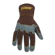 Estwing Reinforced Knuckle Leather Palm Work Glove with Elastic Cuff, EWLP10