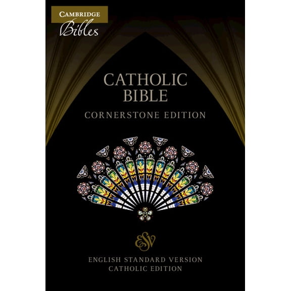 Esv-CE Catholic Bible, Cornerstone Edition, Black Cowhide Leather, Esc668: T, (Hardcover)