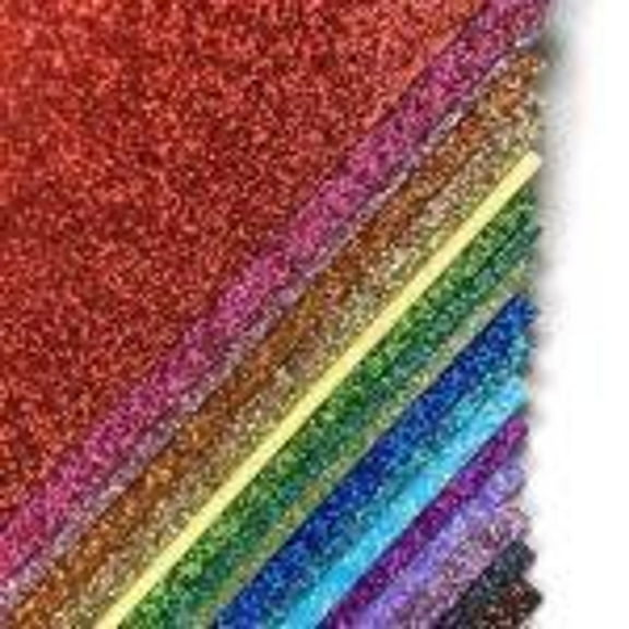 Et Cetera Papers Glitter Paper 12X12 - 10 PACK - Emerald