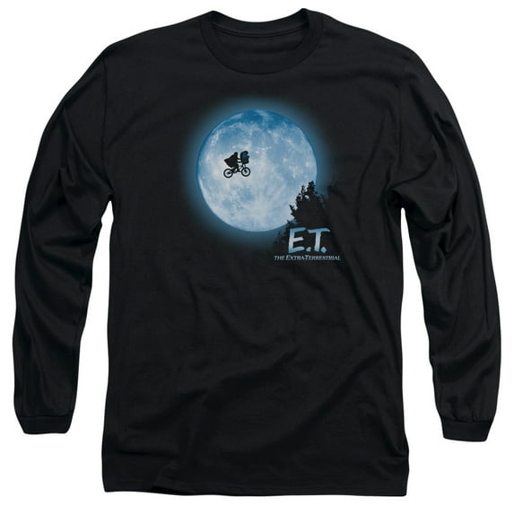 E.T. Men's Moon Scene Long Sleeve Large Black