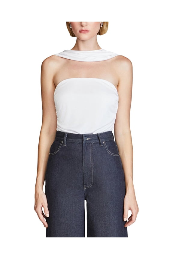 womens  Joss Ruched Crop Top, l