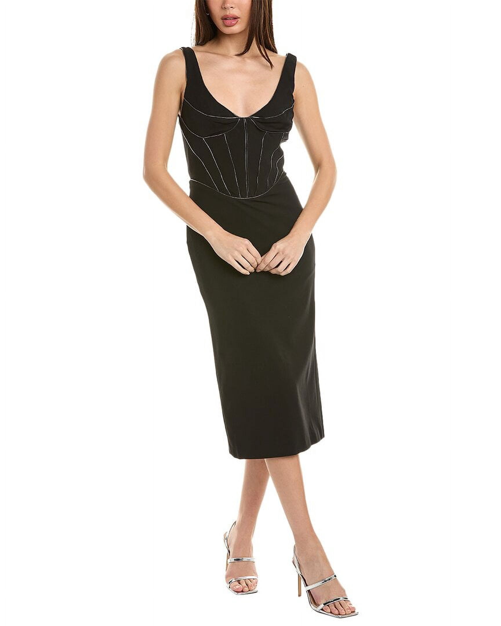 Et Ochs womens Valerie Midi Dress, 2, Black - Walmart.com