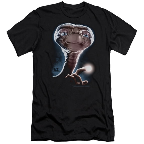 Et Portrait Premium Canvas Adult Slim Fit 30/1 T-Shirt Black