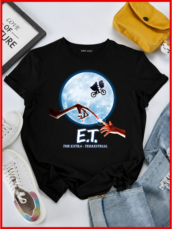 Et The Extra Terrestrial Spielberg Sci Fi Retro Alien Unisex T-Shirt V51382, S-5XL