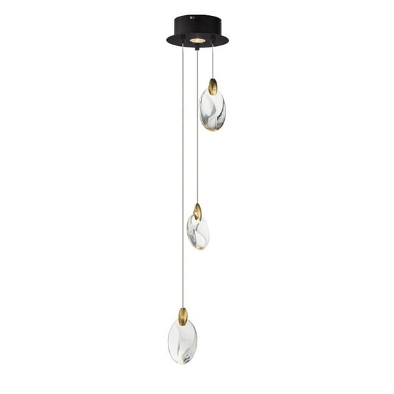 E11073-122BKPG-ET2 Lighting-Pebble - 39W 4 LED Pendant-4.75 Inches Tall and 8 Inches Wide
