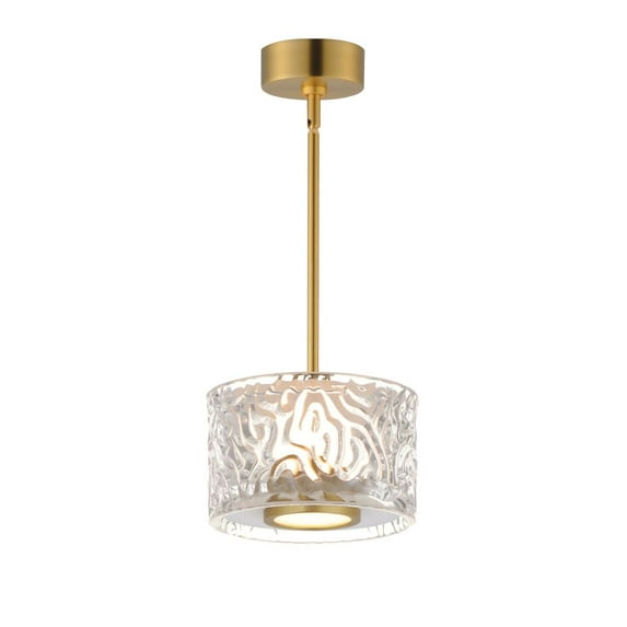 E11081-124NAB-ET2 Lighting-Elysian - 12W 1 LED Mini Pendant-3.5 Inches Tall and 5.5 Inches Wide