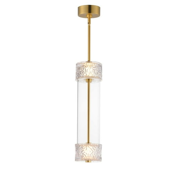 E11082-124NAB-ET2 Lighting-Elysian - 18W 2 LED Pendant-20.75 Inches Tall and 5.5 Inches Wide