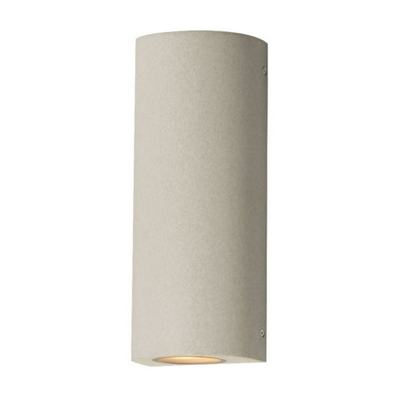 E14373-SSN-ET2 Lighting-Pilar - 14W 2 LED Outdoor Wall Mount-13 Inches Tall and 5 Inches Wide-Sandstone Finish