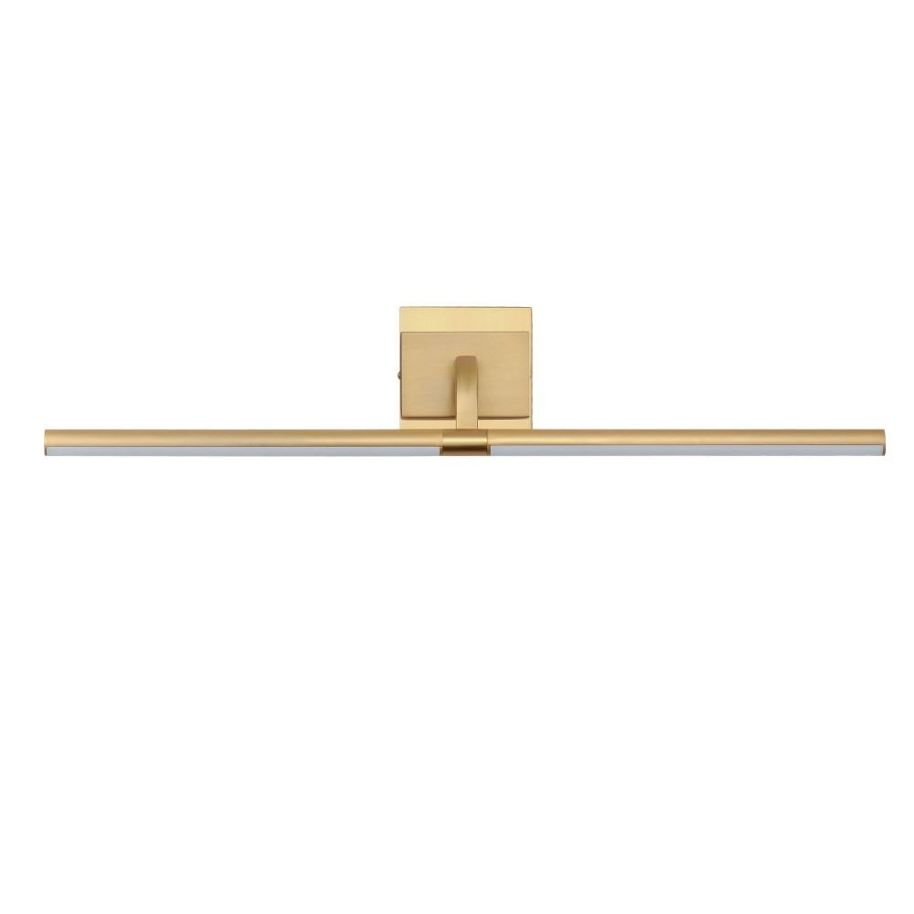 Mona Gold LED Dimmable Wall Picture Light with Rotating Frame