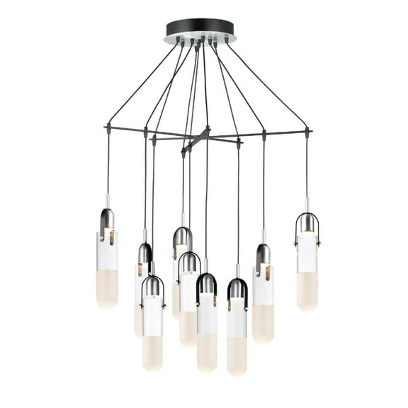 Et2 E24179-93 Capsule 9 Light 33" Wide Led Multi Light Pendant - Black