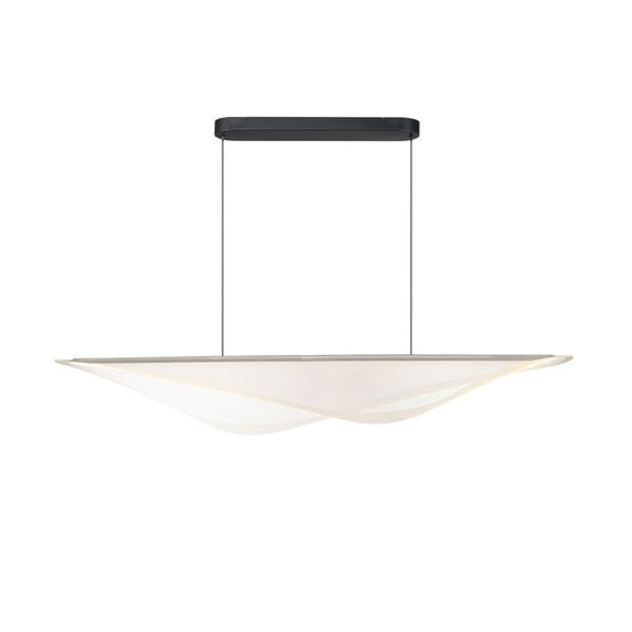 E24716-144BK-ET2 Lighting-Manta - 56W 1 LED Linear Pendant-8.5 Inches Tall and 9.75 Inches Wide-Black Finish
