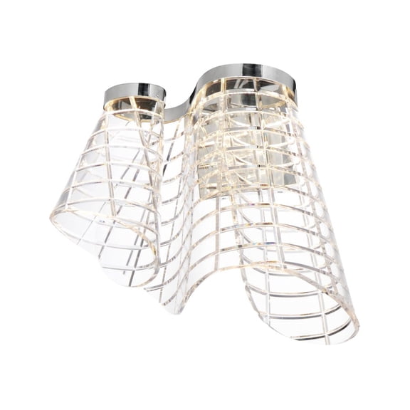 ET2 Lighting - Tartan - 13W 1 LED Wall Sconce-13 Inches Tall and 15 Inches