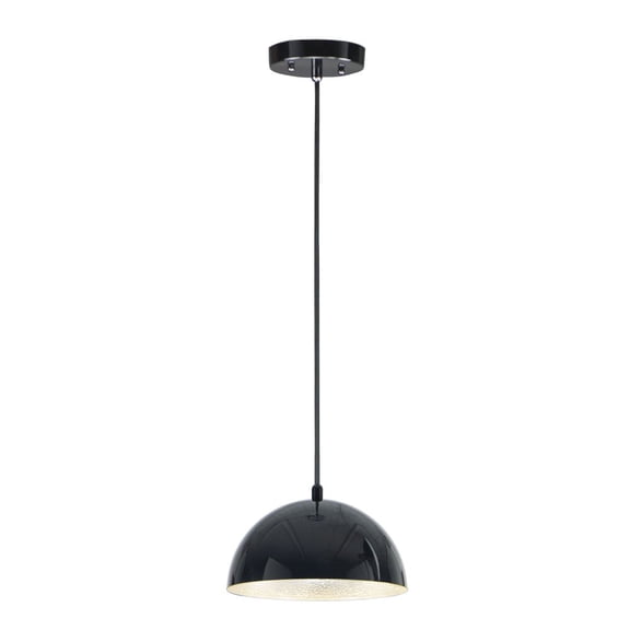 Hemisphere 1 - Light Gloss Black And Aluminum Black Modern - LED Aluminum