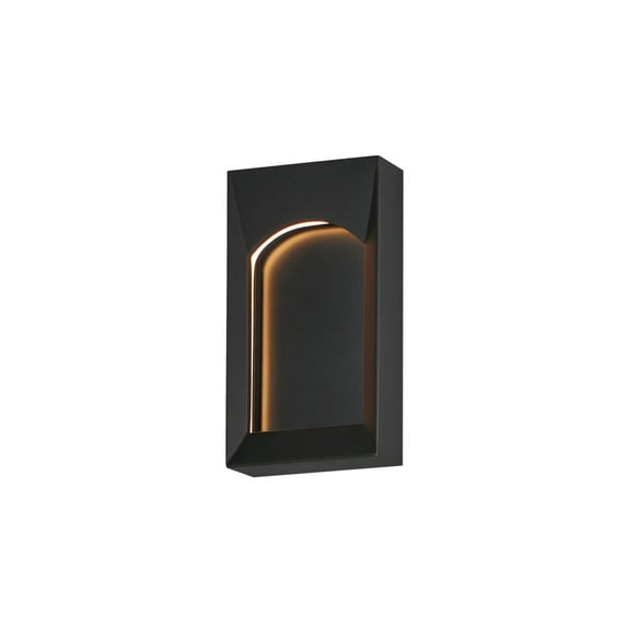 E30271-BK ET2 Lighting Brasilia - 8W 1 LED Outdoor Wall Mount-12 Inches Tall and 6.5 Inches Wide
