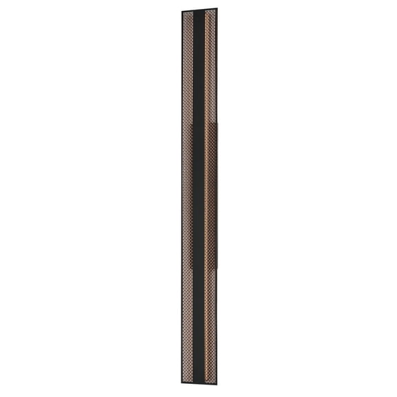 Et2 E30294 Interlace 2 Light 60" Tall Led Outdoor Wall Sconce - Black / Aged Copper