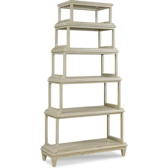 Etagere Woodbridge Luna Ash Veneer Hardwood Five Graduating Shelves