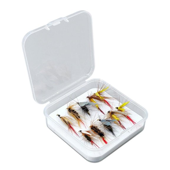 Etalchic 10pcs Artificial Baits High Simulation Fly Fishing Lures for Enhances Durability