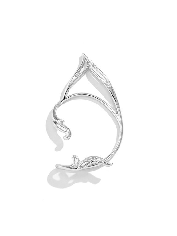 Gothic Elf Earcuffs Non Piercing Cartilage Climber Ear Wrapped Stud Earrings
