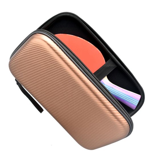 Etalchic Hard Table Tennis Rackets Bag Square Pingpong Paddle Storage Bag Enduring Waterproofs Zippers Handbag Holds 2 Rackets