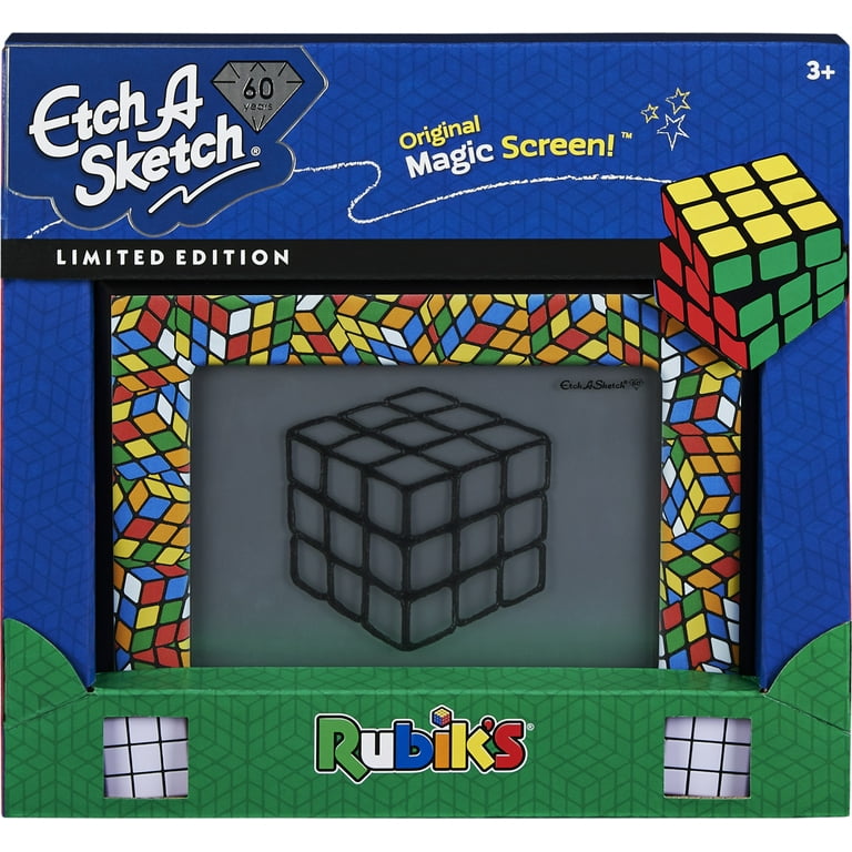 Etch A Sketch Classic Rubik s Cube Limited Edition Drawing Toy with Magic Screen for Ages 3 and Up Walmart