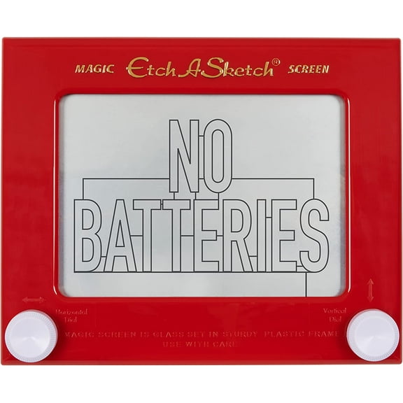 Etch A Sketch Erasable Kids Toy Doodle Tablets, Plastic Red