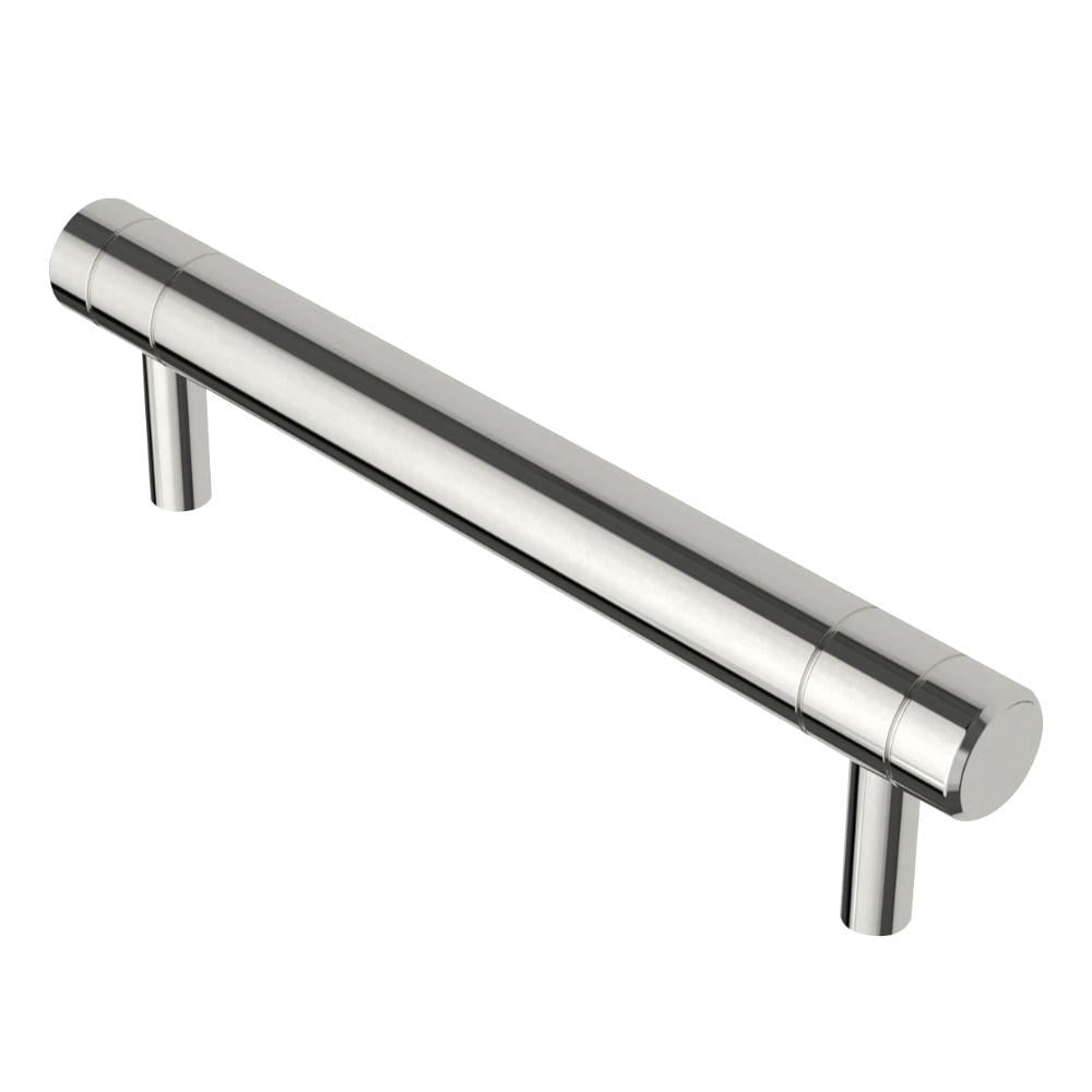 Etched Modern 4 In. (102 Mm) Center-to-Center Polished Chrome Drawer Pull