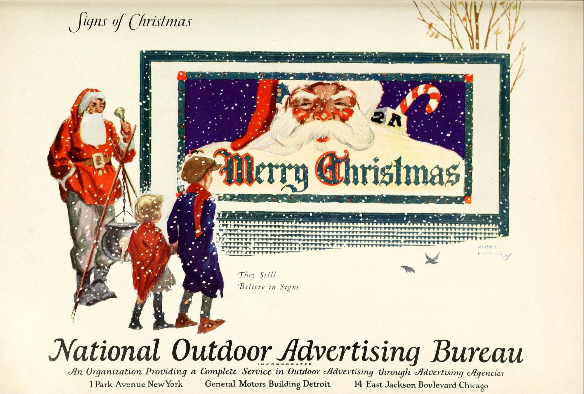 Etchells Harry Advertising & Selling Magazine 1926 Outdoor Advertising Canvas Art - (18 x 24)