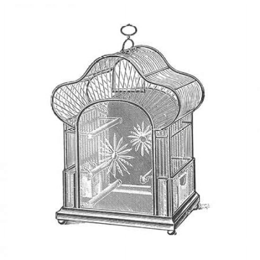 Etchings Birdcage - Palmate top daisy detail Canvas Art - Catalog Illustration (24 x 24)