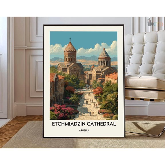 Etchmiadzin Cathedral Armenia Poster Unframed Paper Print