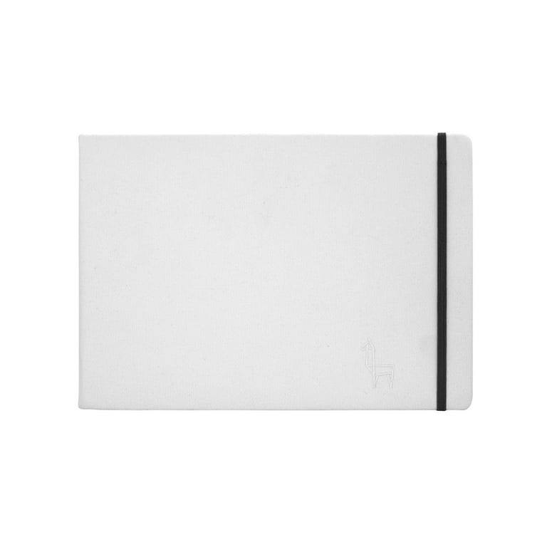 Etchr Mixed Media Hardbound Sketchbook - A4, 8.3 inch x 11.7 inch, Hot Press, Landscape, White