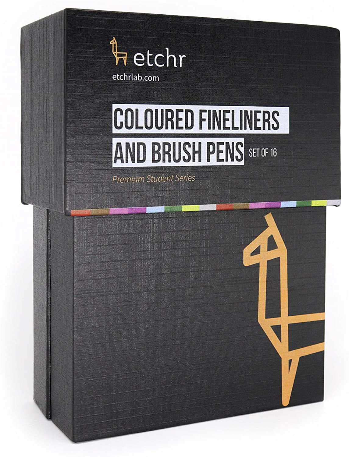 Etchr – Set of 16 Professional Colored Fineliner Pens