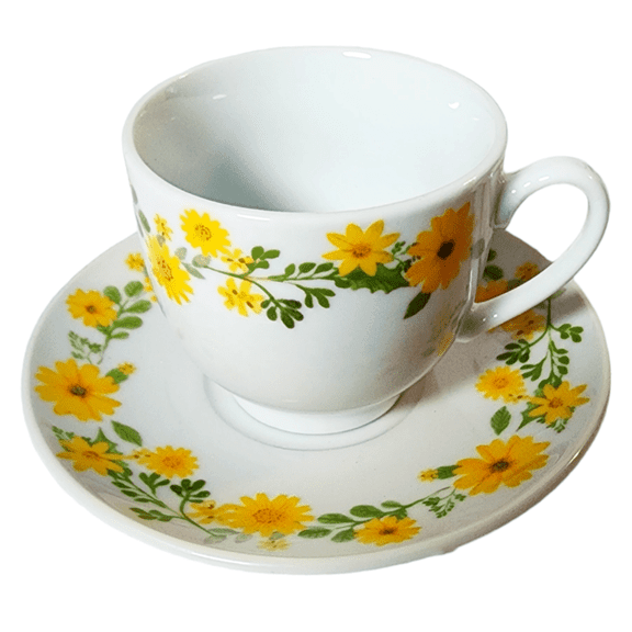 Etege Ethiopia- 12 PCS Adey Abeba FlowerEthiopian & Eritrean Traditional Coffee Cups set of 6 cups 3oz and 6 Saucers