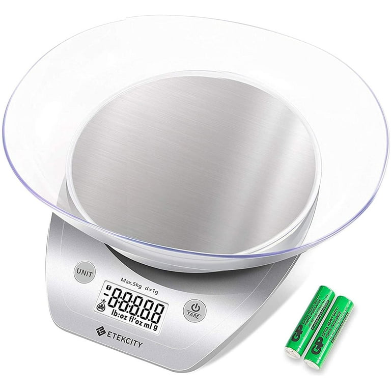 Food Digital Kitchen Weight Scale Grams & Ounces, Small, Backlit Stainless  Steel