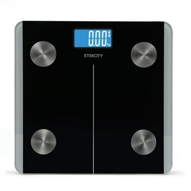 Etekcity ESF93-RBB Black Smart Fitness Scale, Large Platform, LCD Display, Weigh up to 400 lb