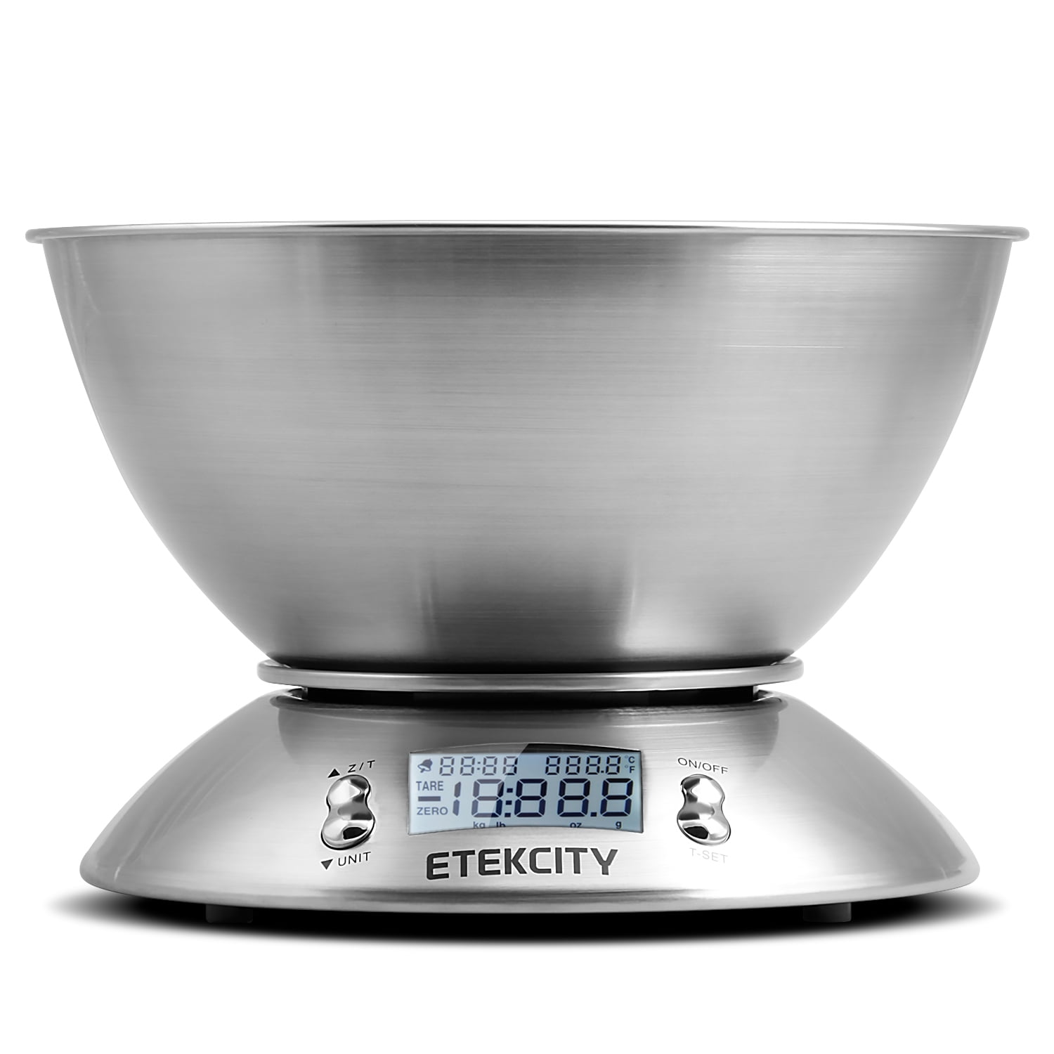 Etekcity Kitchen Scale, Digital Food Scale, with Removable Bowl, Stainless Steel, 11lb/5kg, Silver, EK4150 - image 1 of 12