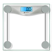 مقياس Etekcity للوزن ، مقياس حمام بسعة 400 رطل مع شاشة LCD ، فضي ، EB4074C