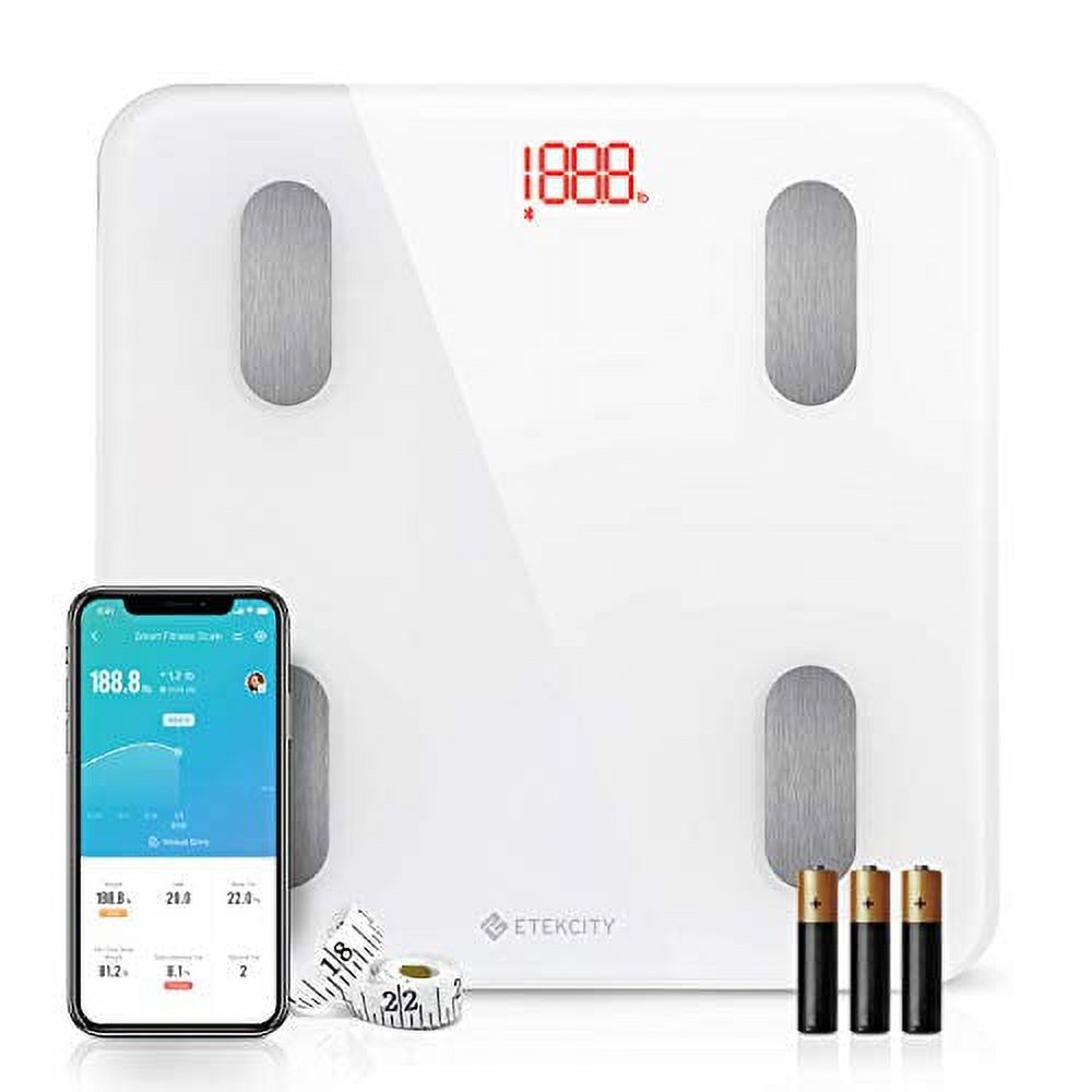 Etekcity Scales for Body Weight, Bathroom Digital Weight Scale for Body Fat, Smart Bluetooth