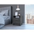 thumbnail image 1 of Eter Nightstand Two Drawers - Smokey Oak, 1 of 7
