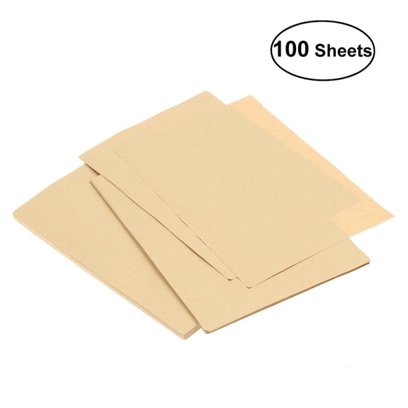 FRCOLOR 100 Sheets Vintage Beige Kraft Paper for Writing Use A5 21x15cm Smooth Retro Letter Paper