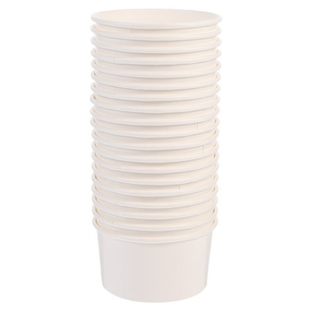 Etereauty 100Pcs 8oz Dessert Cups Disposable Ice Cream Pudding Cups Compact Snack Bowls