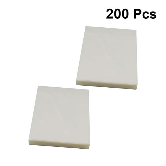 200 Pcs Clear Universal Thermal Laminating Sheets Pouches Photo Sealing Film Thermoplastic Sealing File Waterproof Protective Film for Home Office Store White (0.055mm, 3 Inch)