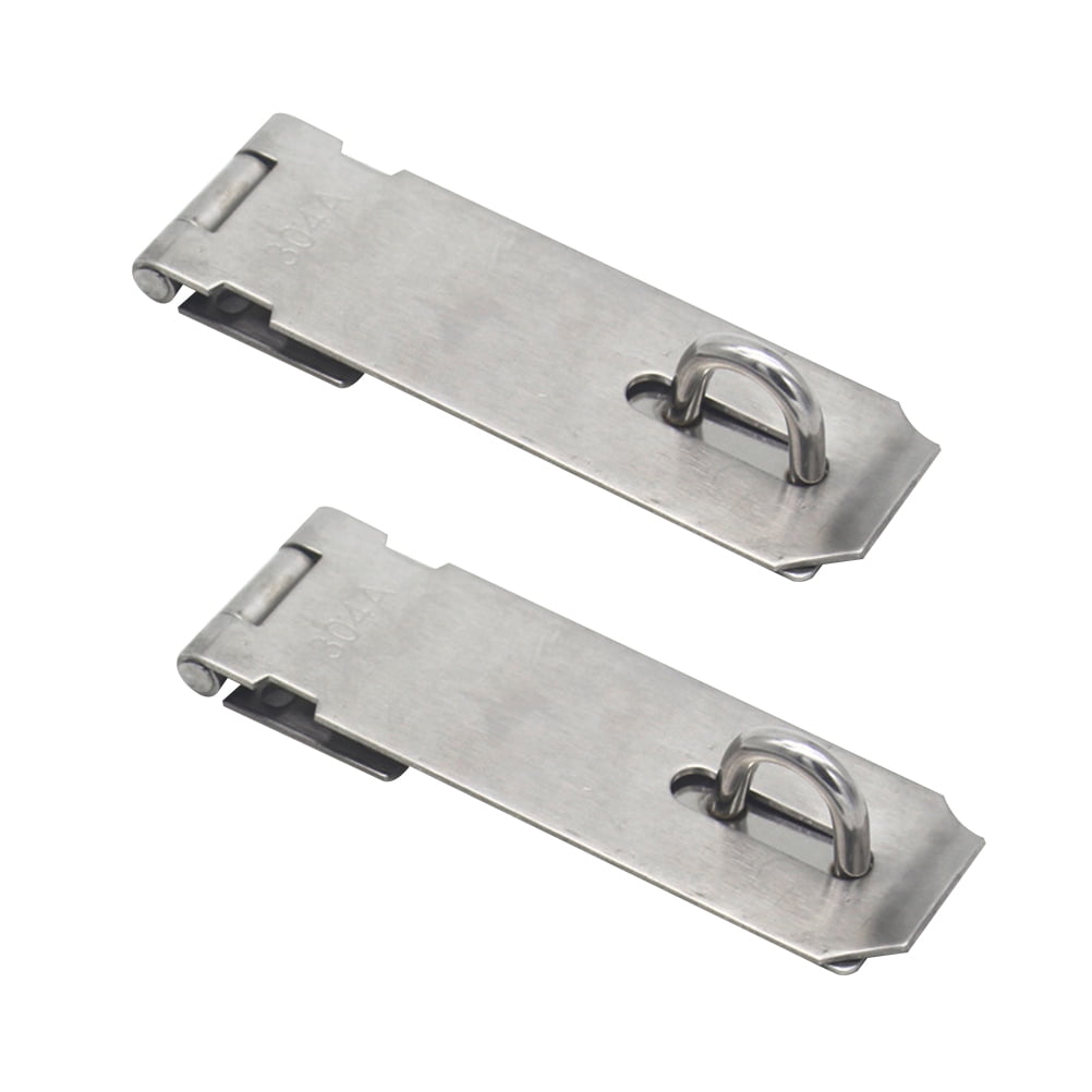 CHIJANE Heavy Duty Door Hasp Latch 7-3/4" Extra Thick Steel Gate Door Fence Gate Barn Door Shed Closet Cabinet D