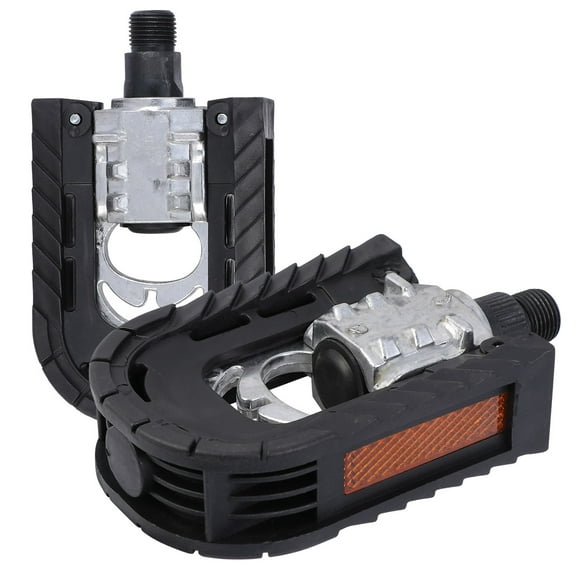 Etereauty 2pcs Foldable Mountain Bike Pedals Bearing Ball Pedals Accessories (Black)