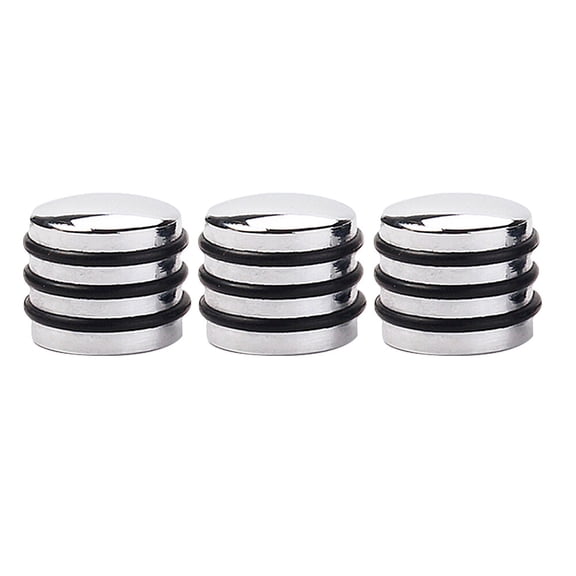 Guitar Amplifier Component with Durable Metal Volume Knobs for Electric Instruments 3pcs Silver