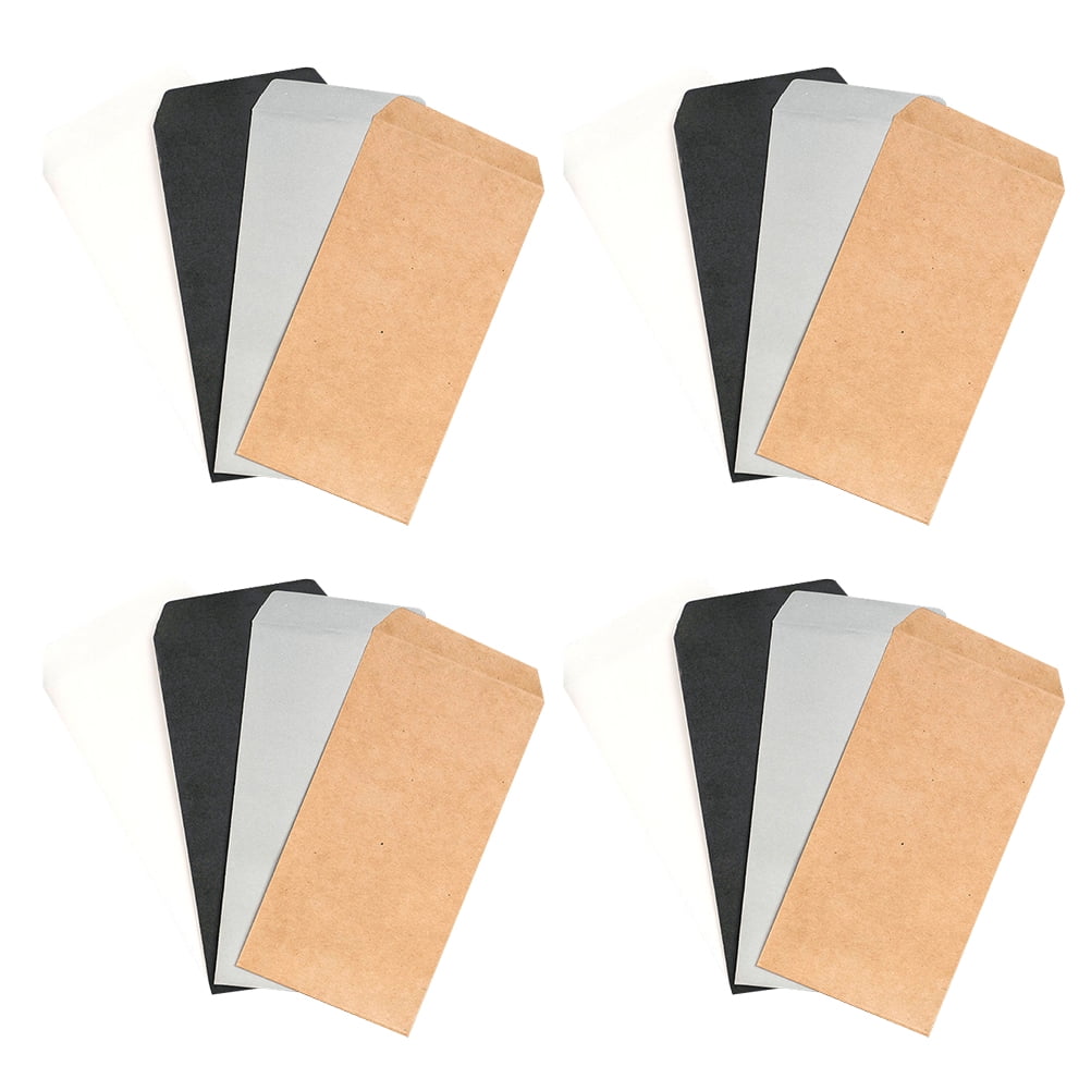 Etereauty 40pcs Kraft Paper Envelopes Empty File Envelops Kraft Paper ...