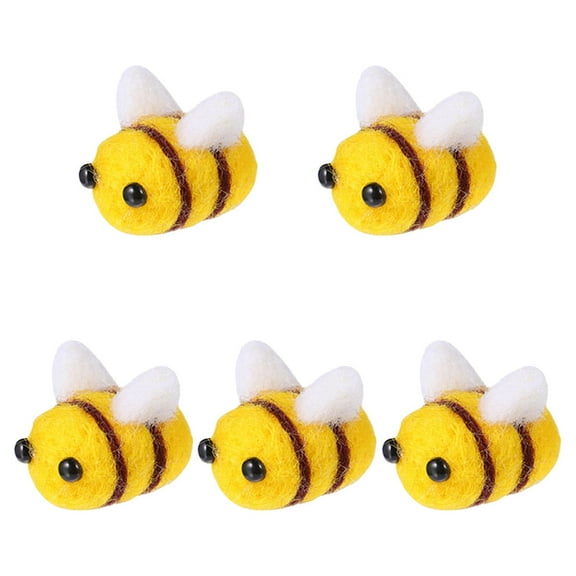 Etereauty Bees Felt Decorations Wool Crafts Bumble Crafting Honey Party Favors Photo Props Themed Baby Shower Birthday