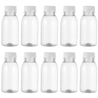 LOVLLE Glass Juice Shot Bottles with Caps - 8 Pack 3.5oz Small Clear  Reusable Jars with Lids for Juicing Beverage Storage Liquids with Brush and
