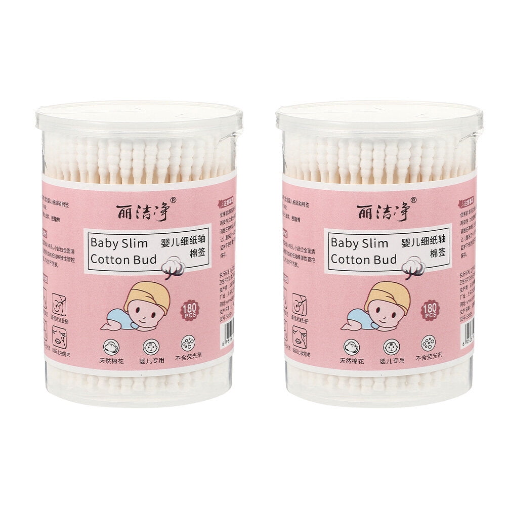 Etereauty Cotton Swabs Buds Swab Baby Tips Ear Safety Double Makeup